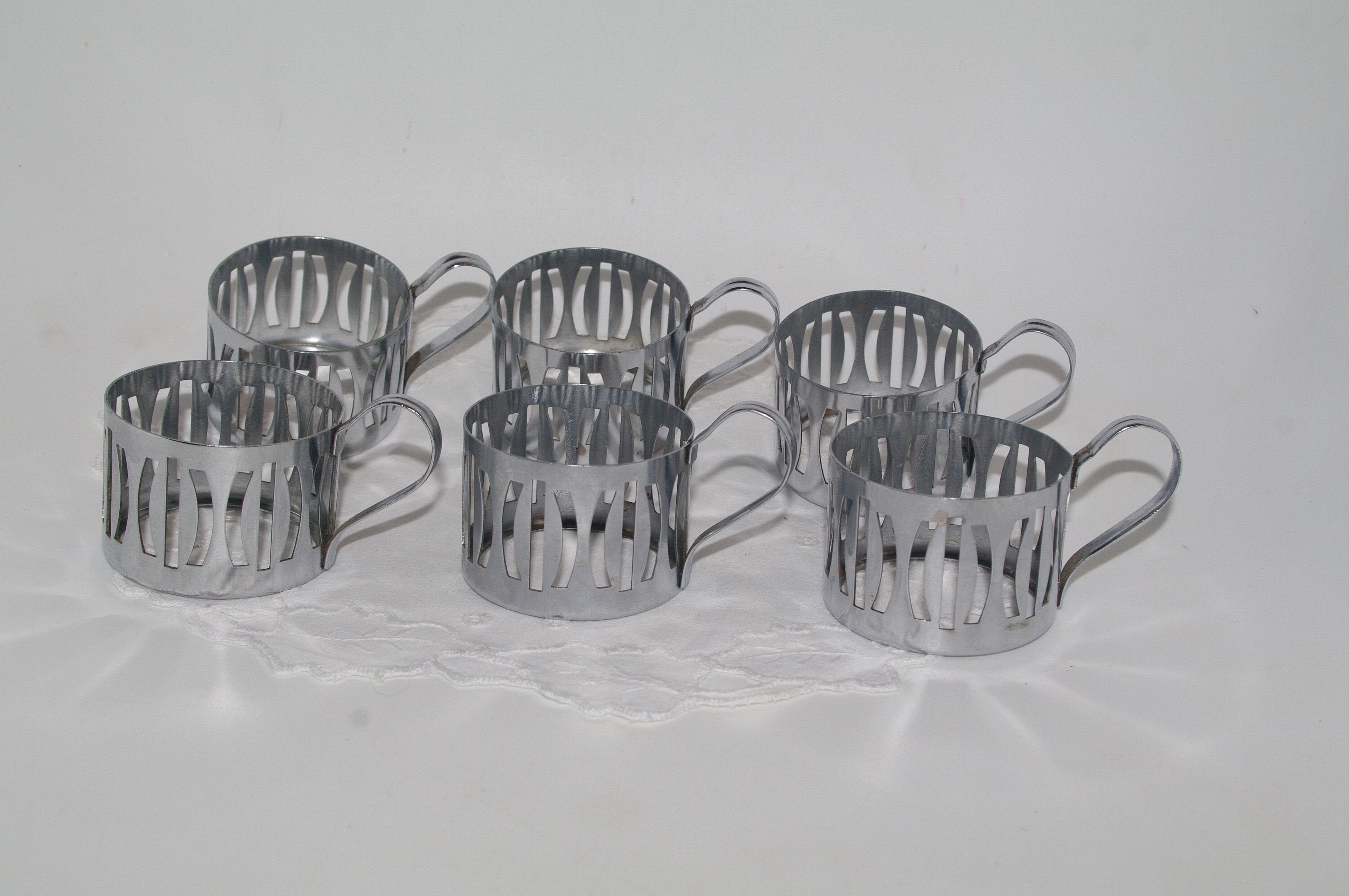 Drink & Barware Tea Cups & Sets Vintage Podstakannik Glass Holder