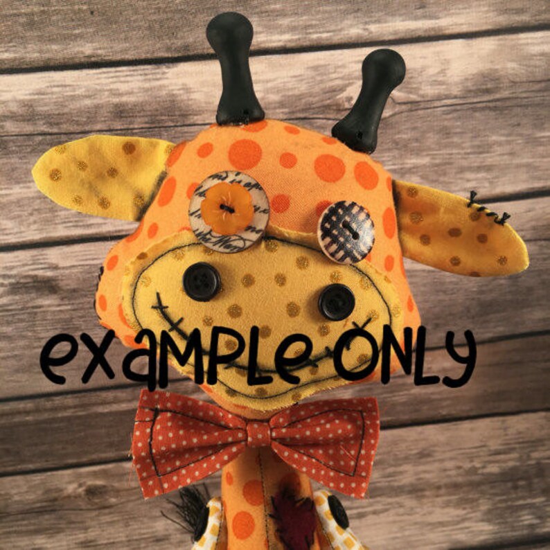 Voodoo Giraffe Giraffe Art Doll Custom Giraffe Baby Shower Gift Keepsake for Child Giraffe Plush Shelf Sitting Giraffe