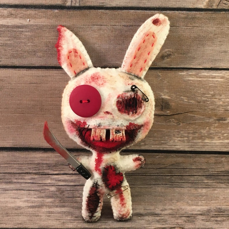 Bunny Plush Creepy Bunny Killer Rabbit Voodoo Doll Creepy | Etsy