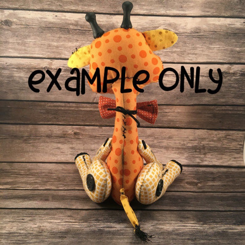 Voodoo Giraffe Giraffe Art Doll Custom Giraffe Baby Shower Gift Keepsake for Child Giraffe Plush Shelf Sitting Giraffe