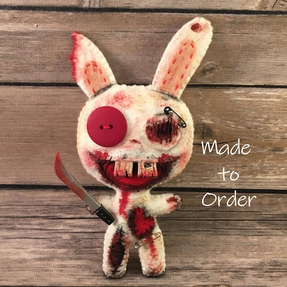 creepy bunny plush