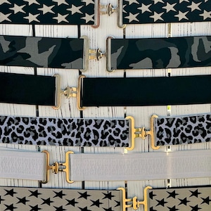 Ceinture en daim Robert Charles surpiquée Bleu Cuir Uni Homme