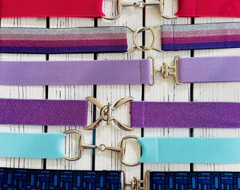 Equestrian Belts • 1.5 inch • Adjustable • Elastic