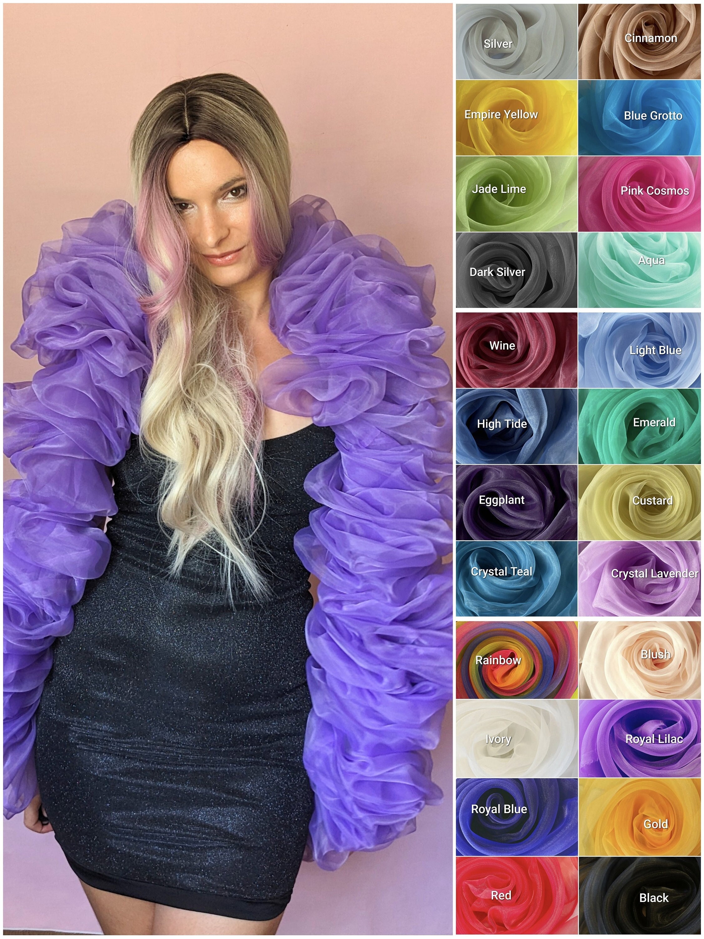 120 Gram Chandelle Feather Boas Red and Purple Mix 2 Yards for Red Hat  Ladies, Party Favors, Dress Up, Dancing, Halloween, Costume ZUCKER® 