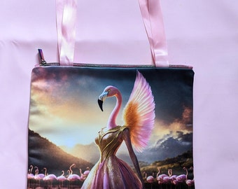 Flamingo Flush Tote Bag