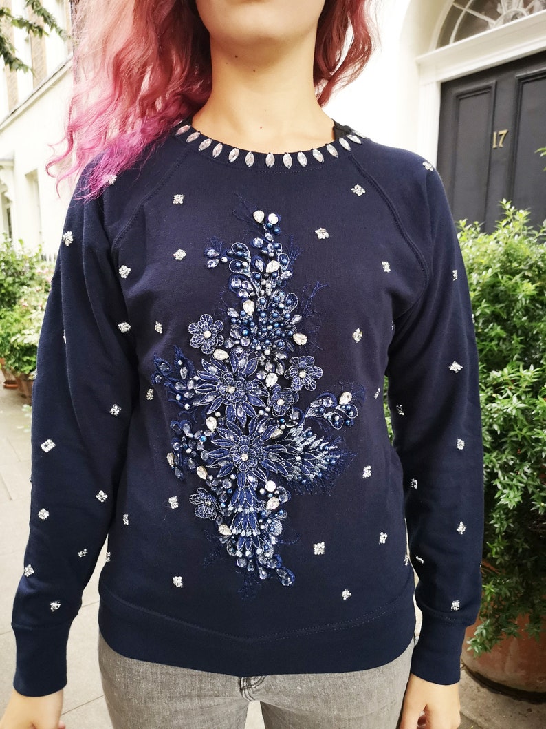 Last one Midnight Flower Jumper image 4