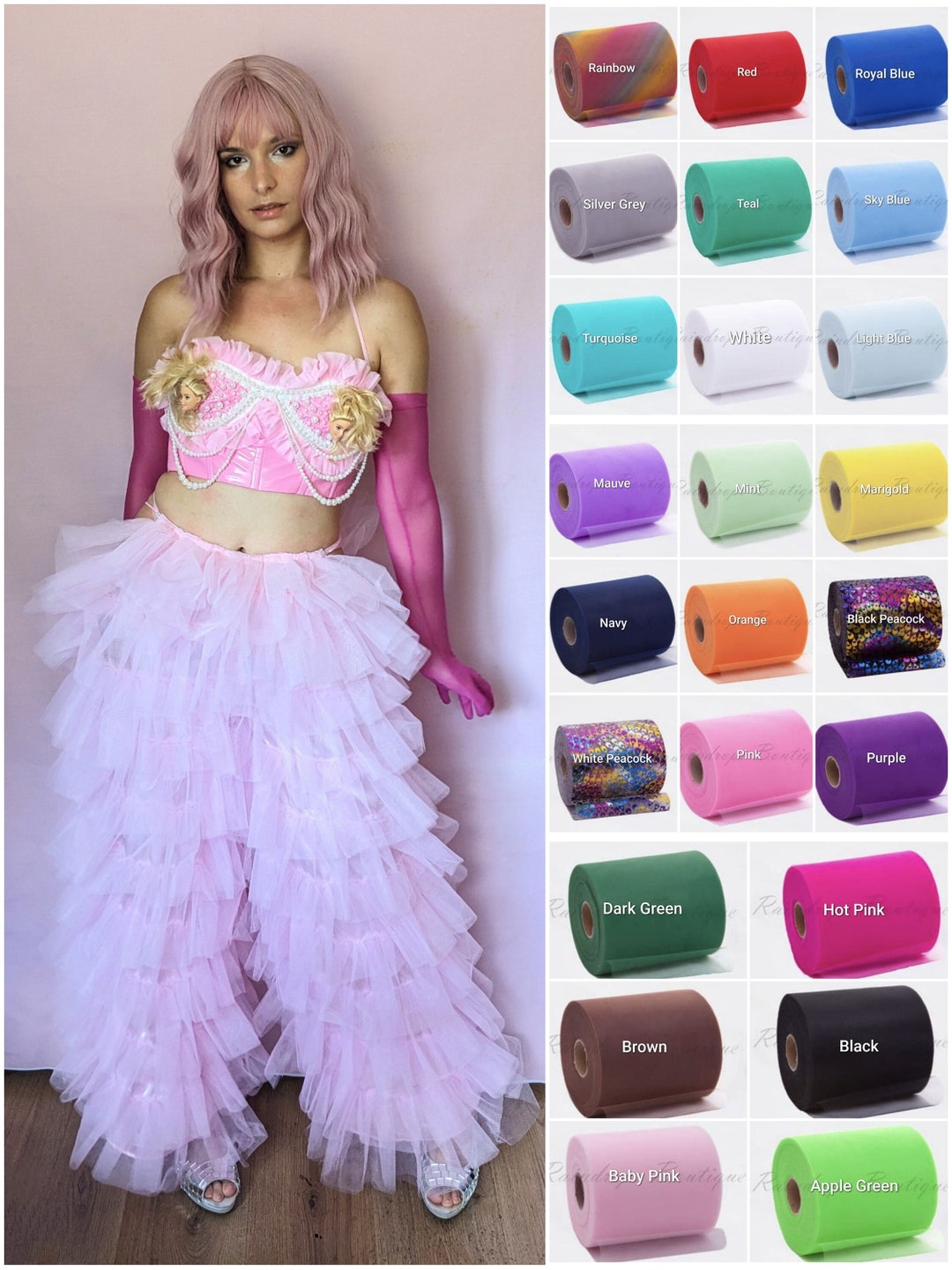 Tulle Ruffle Bustier main image 0
