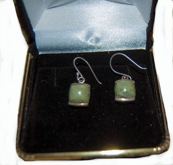 Beautiful vintage jade earrings
