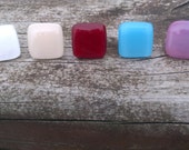 Offer quot Fantasy quot rings cast glass rings and adjustable silver base, smooth colors, medium size, five colors to choose from,