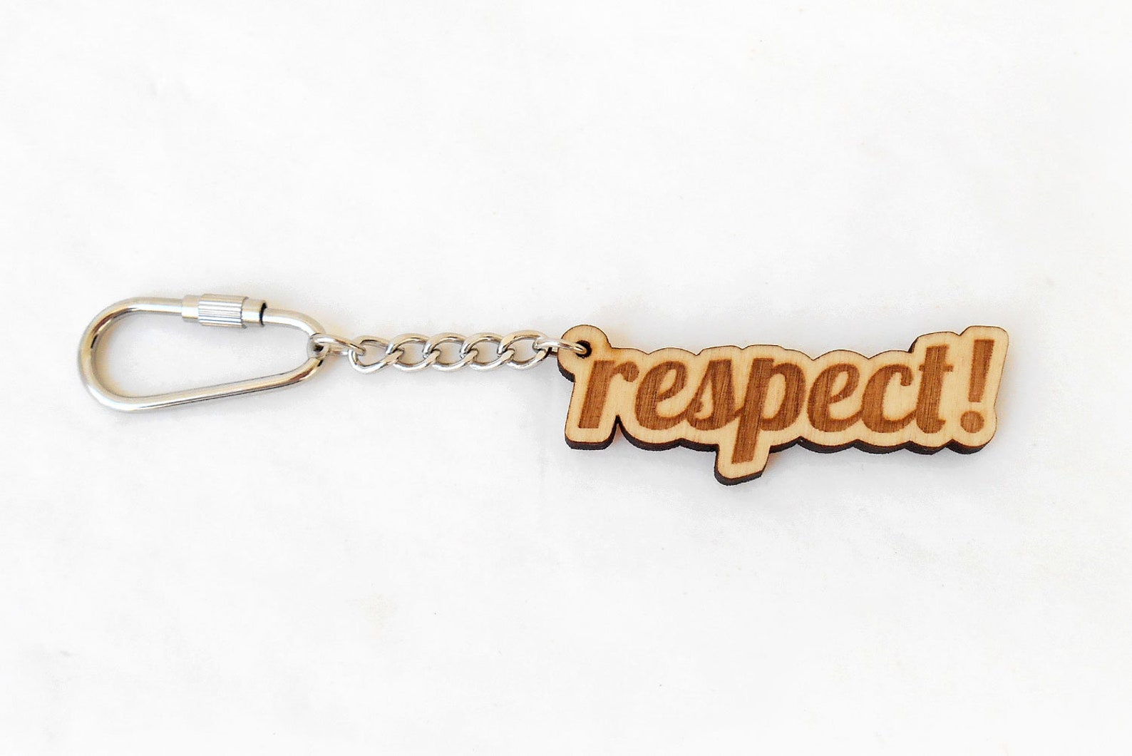 Word Keychain From Wood Wooden Keychain Engraved Keychain Etsy