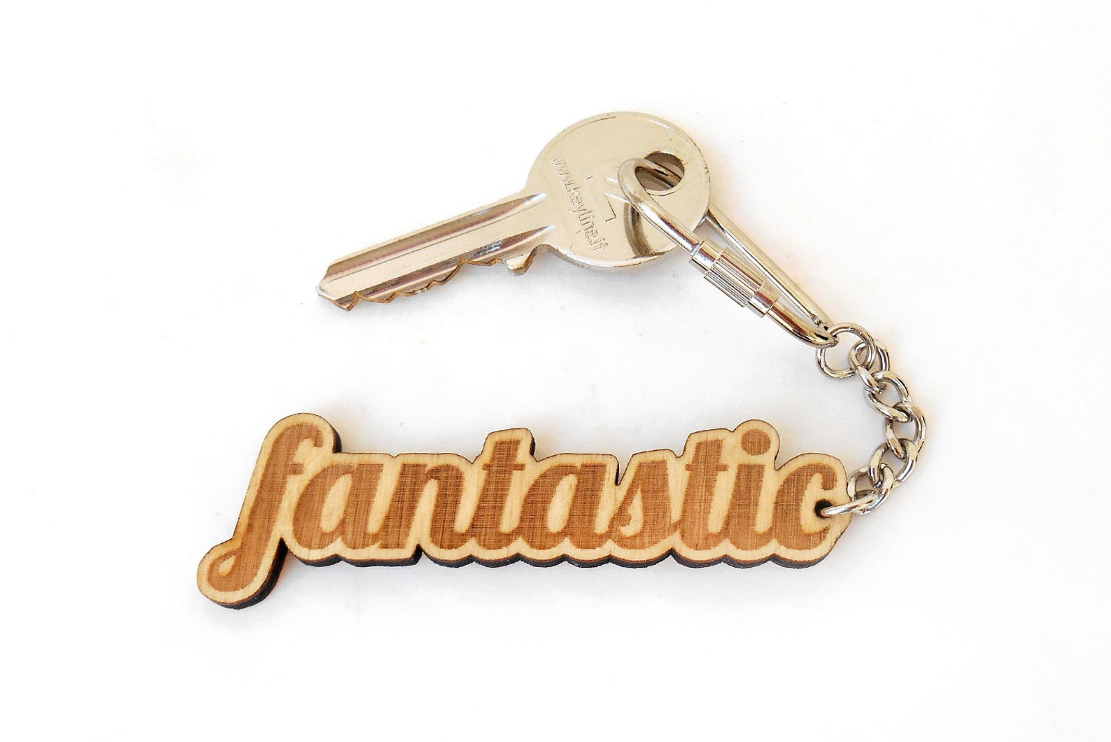 Word Keychain From Wood Wooden Keychain Engraved Keychain Etsy