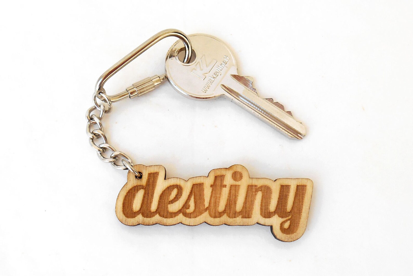 Word Keychain from wood Wooden keychain Engraved Keychain Etsy
