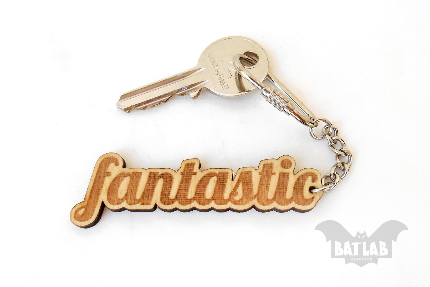 Word Keychain from wood Wooden keychain Engraved Keychain Etsy