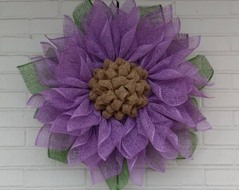 purple sunflower etsy