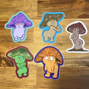 Emotional Mushroom Stickers