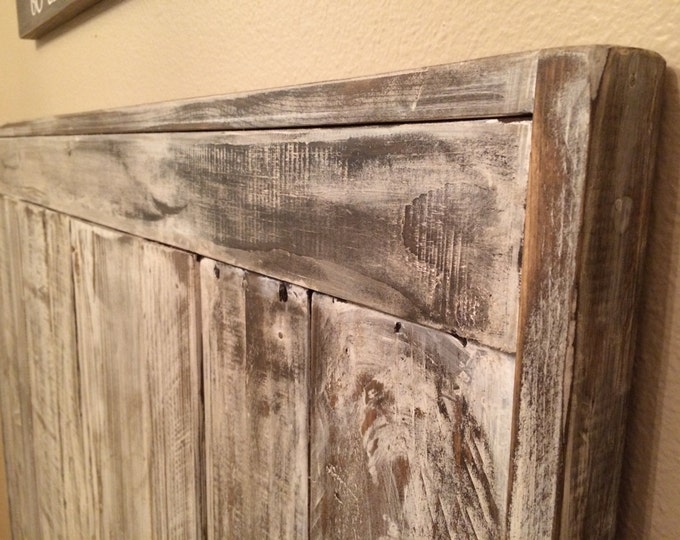 Reclaimed Wood Shabby Chic Twin Headboard Etsy