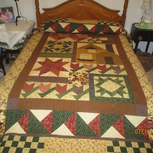 King size or generous Queen size bed quilt