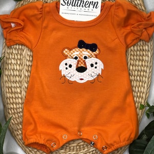 Tiger Girls Orange Romper