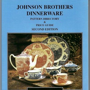 Johnson Brothers Reference Book Dinnerware Pattern Directory and Price Guide 2nd Edition by Finegan 2003 158 Pages Signed by Author Etsy India