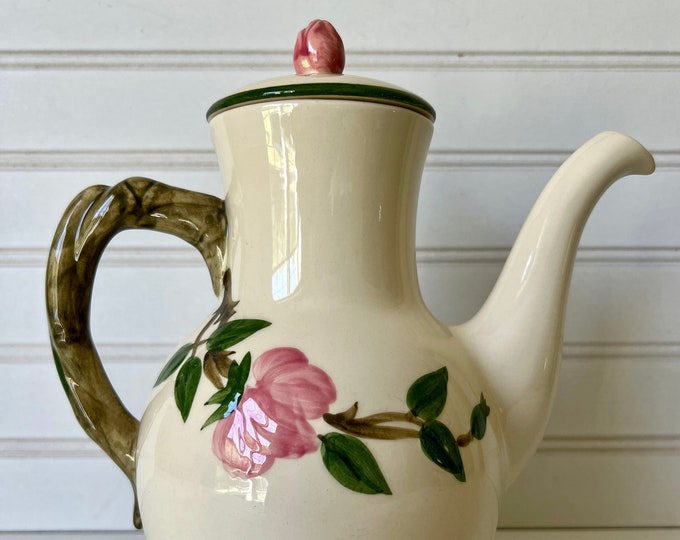 Franciscan Desert Rose Coffee Pot and Lid, California, Pretty Pink