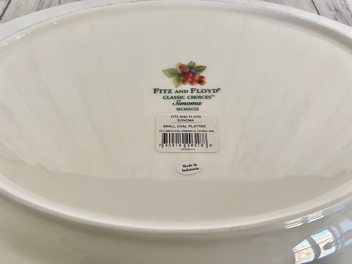 Fitz and Floyd Sonoma Pattern Large 15 Serving Platter - Etsy