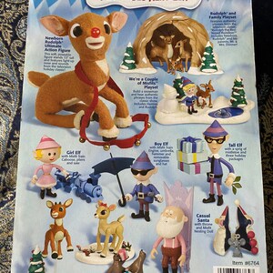 Vintage Memory Lane Mrs Claus Rudolph the Red Nosed Reindeer Figure ...