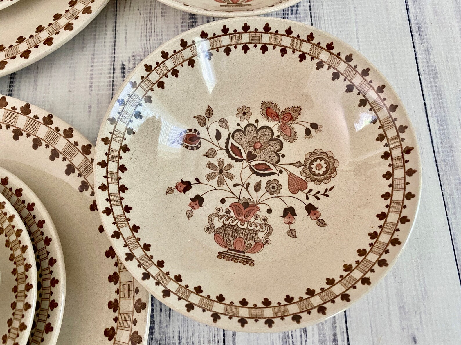 Johnson Brothers Dinnerware Set for Four In the Old Granite Etsy