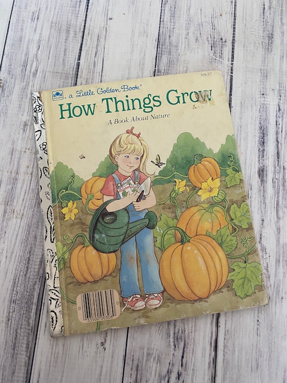 Vintage Children's Book How Things Grow Little Golden Book Copyright 1986 Classic Nature Farming Story Book for Children's Library