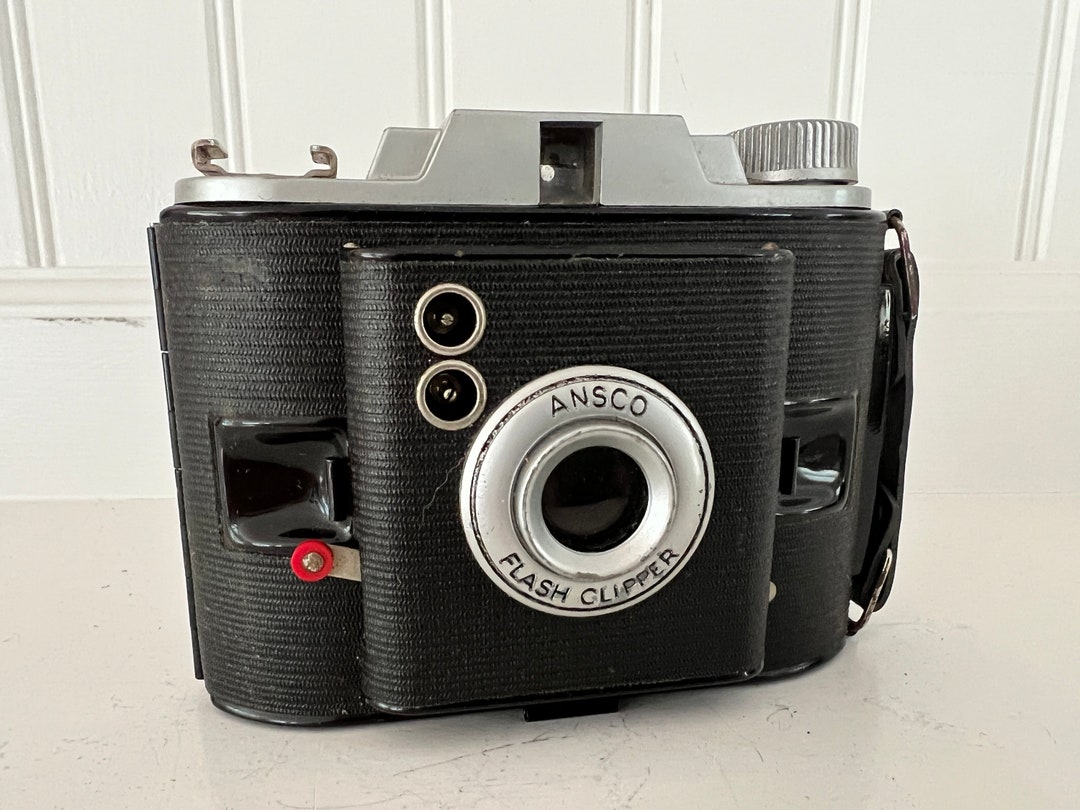 Vintage Ansco Flash Clipper 35mm Film Camera and Leather Case Etsy