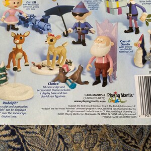 Vintage Memory Lane Mrs Claus Rudolph the Red Nosed Reindeer Figure ...