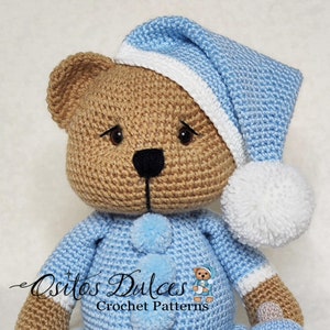 Sleepy Bear, schema amigurumi, PDF in spagnolo e inglese