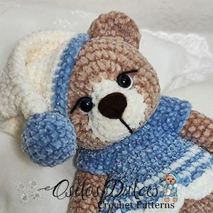 Olivia, amigurumi PDF crochet pattern in English and Spanish