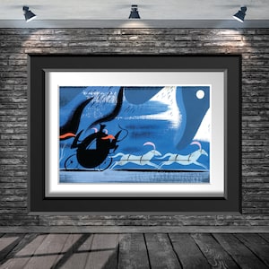 Mary Blair Cinderella Concept Sketch Fairy Godmother Coach Cinderella v8 Disney Poster 8x10 11x14 11x17 13x19