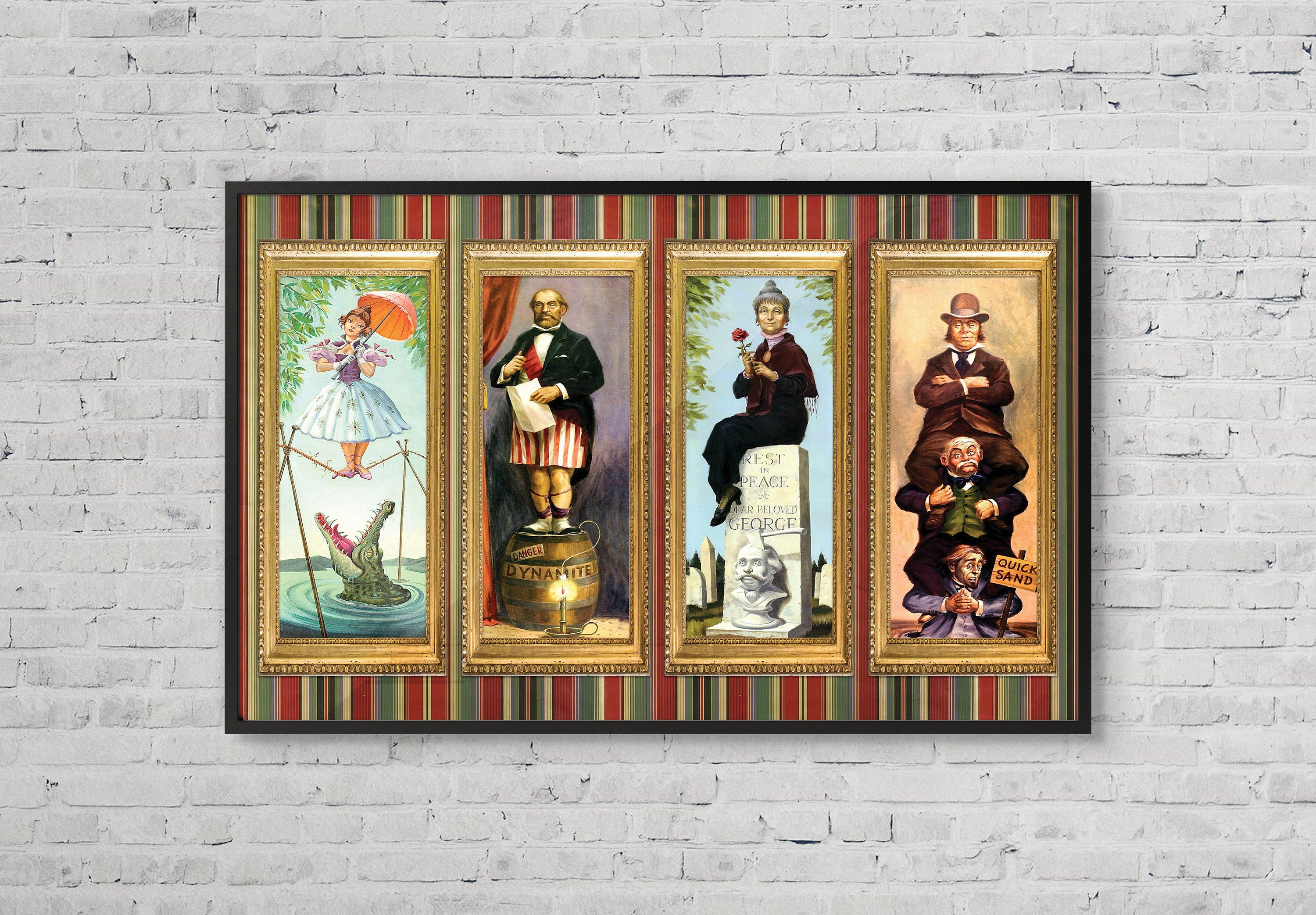 Haunted Mansion Stretching Portraits Poster | Etsy