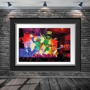 Disney Hollywood Studios Muppetvision 3D Concept Art Miss Piggy Kermit Fozzie Bear Gonzo WDW Attraction Poster 8x10 11x14 11x17 13x19