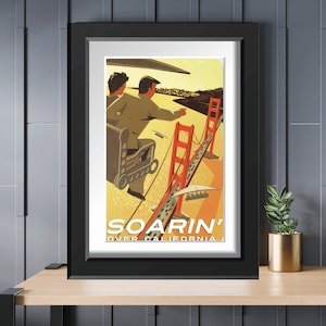 EPCOT Soarin Over California Travel Attraction Poster 8x10 11x14 11x17 13x19