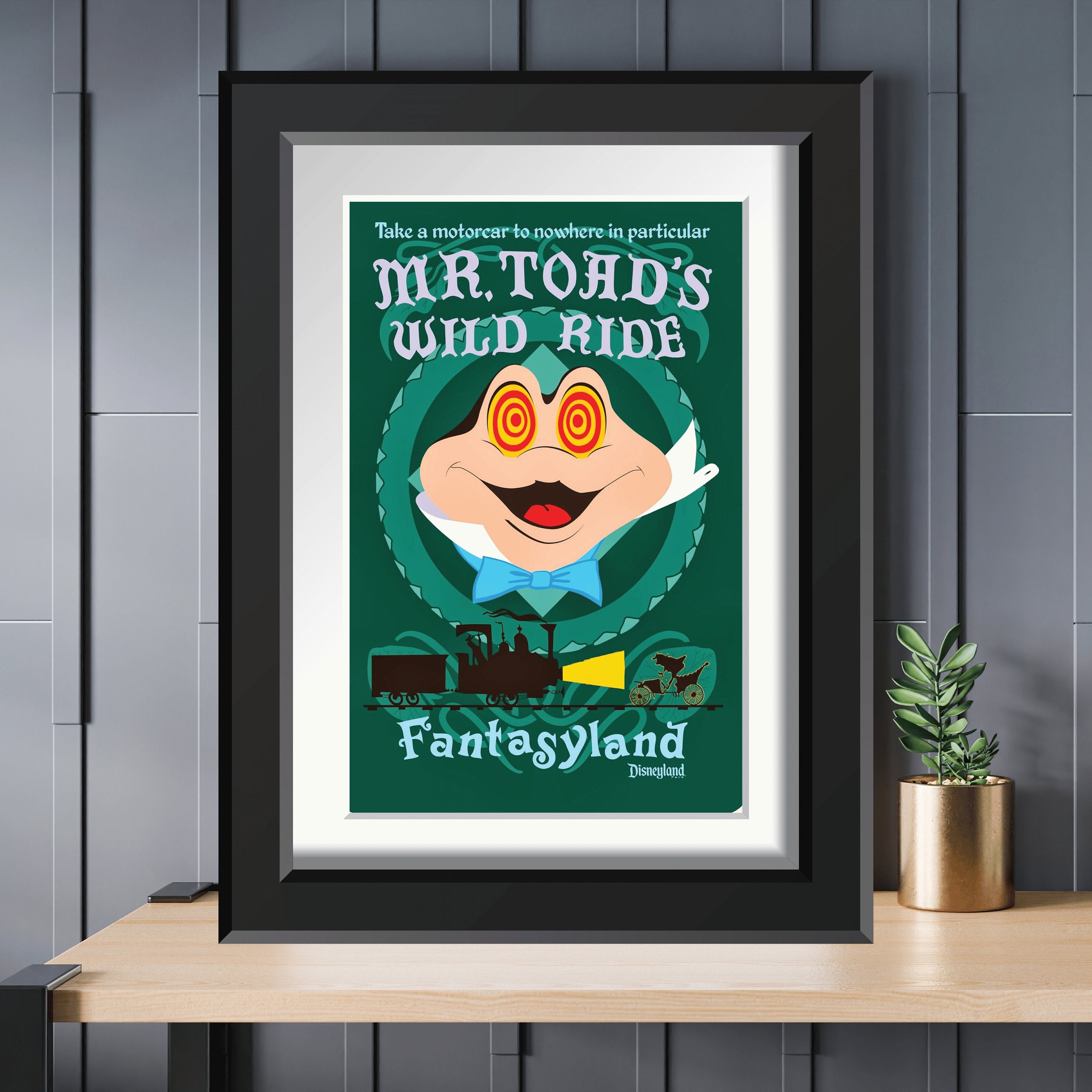 VINTAGE Disneyland Mr Toad's Wild Ride Retro Fantasyland