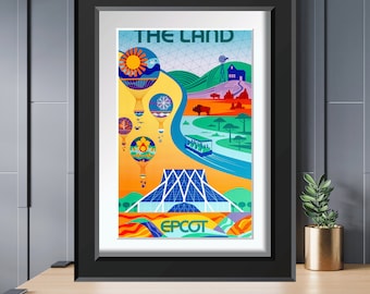 EPCOT Living with the Land Pavilion Boat Balloon Attraction Poster 8x10 11x14 11x17 13x19