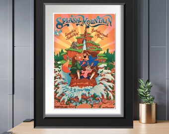 VINTAGE Set of 4 Disney Splash Mountain Attraction Posters