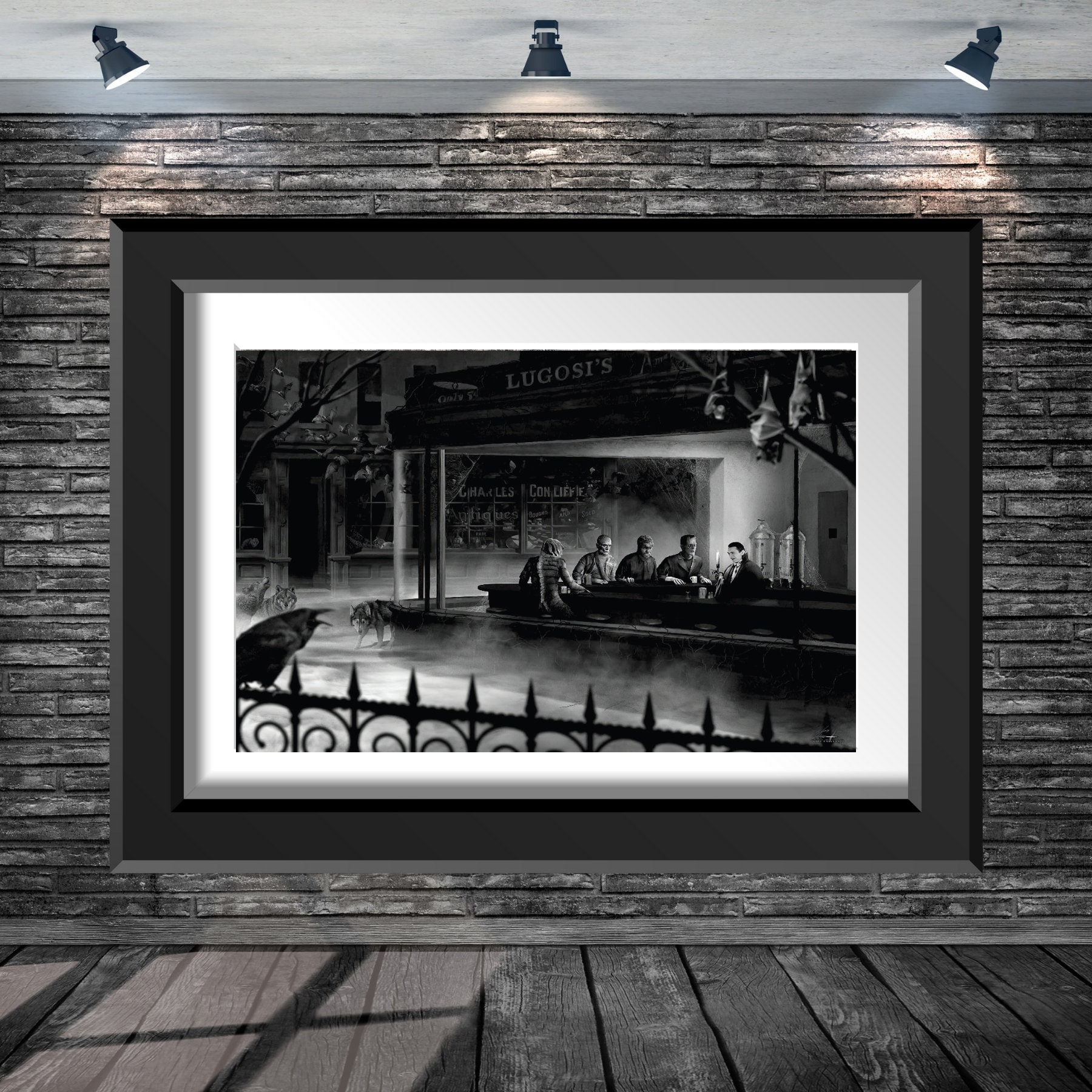 Universal Monsters Dracula Wolfman Creature from the Black Lagoon Mummy Lugosi Tavern Poster Retro WDW  8x10 11x14 11x17 13x19