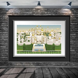 Disney Its a Small World Exterior Attraction Disneyland Poster 8x10 11x14 11x17 13x19