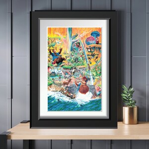 Splash Mountain Attraction Poster Disney World Disneyland 11x14 11x17