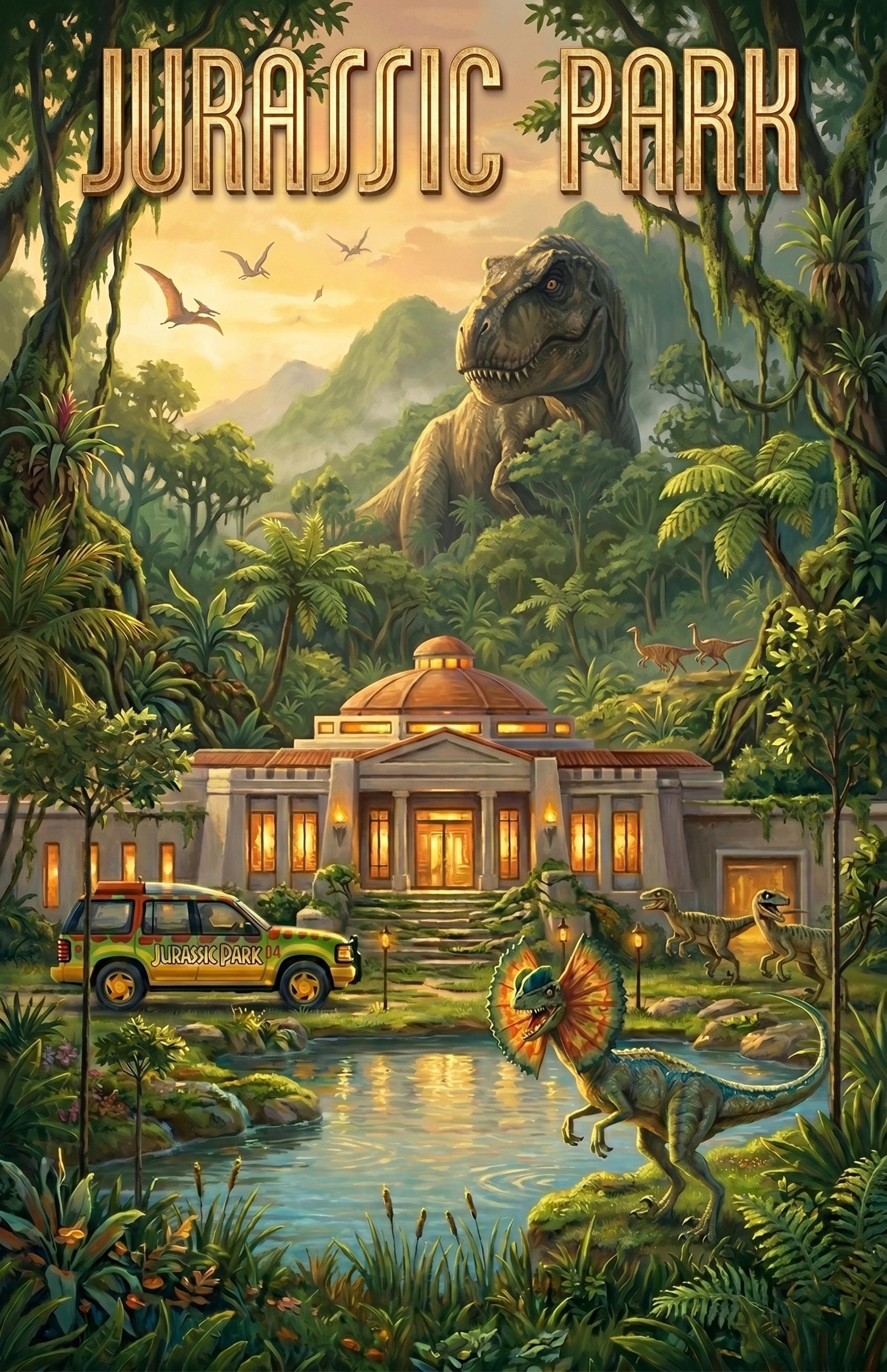 Jurassic Park 1993 Poster - Etsy