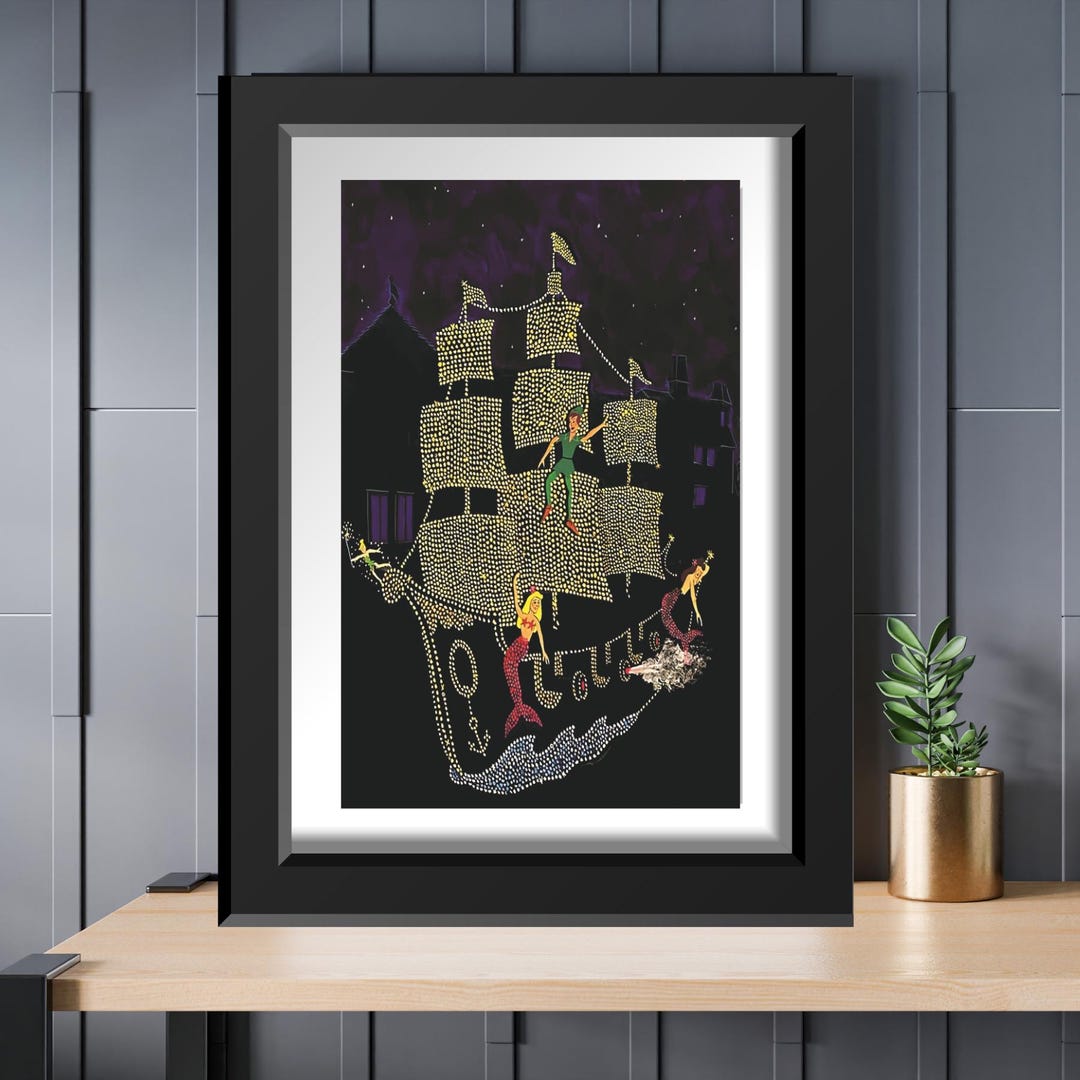 Disneyland Main Street Electrical Parade Peter Pan Float Concept Art ...