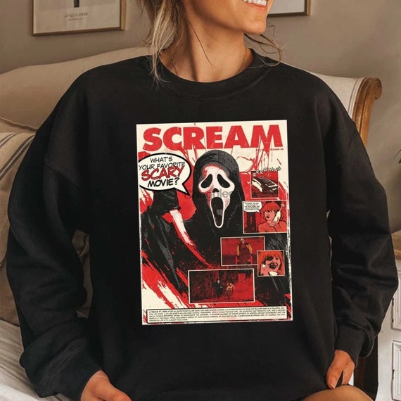 Scream Ghostface Sweatshirt What's Your Favorite Scary - Etsy