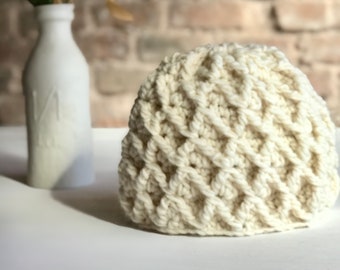 Crochet Beanie Pattern. Num. 2. Tutorial for crochet a beautiful and textured beanie.