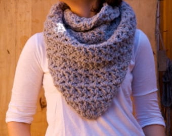 Easy CROCHET PATTERN; Chunky shawl pattern. Pdf tutorial ready to download.