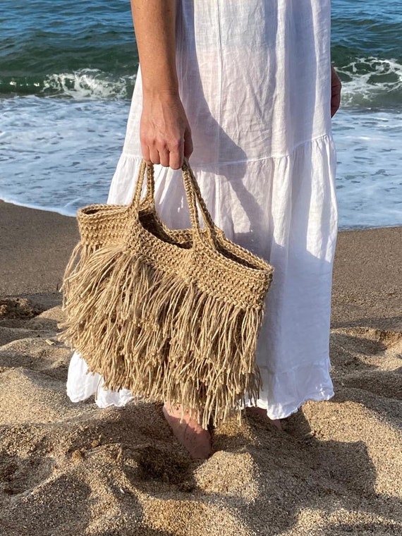 Crochet Bag Pattern. Summer Boho Bag Crochet Tutorial. Super Easy Pattern to Crochet a Tote. Etsy Hong Kong