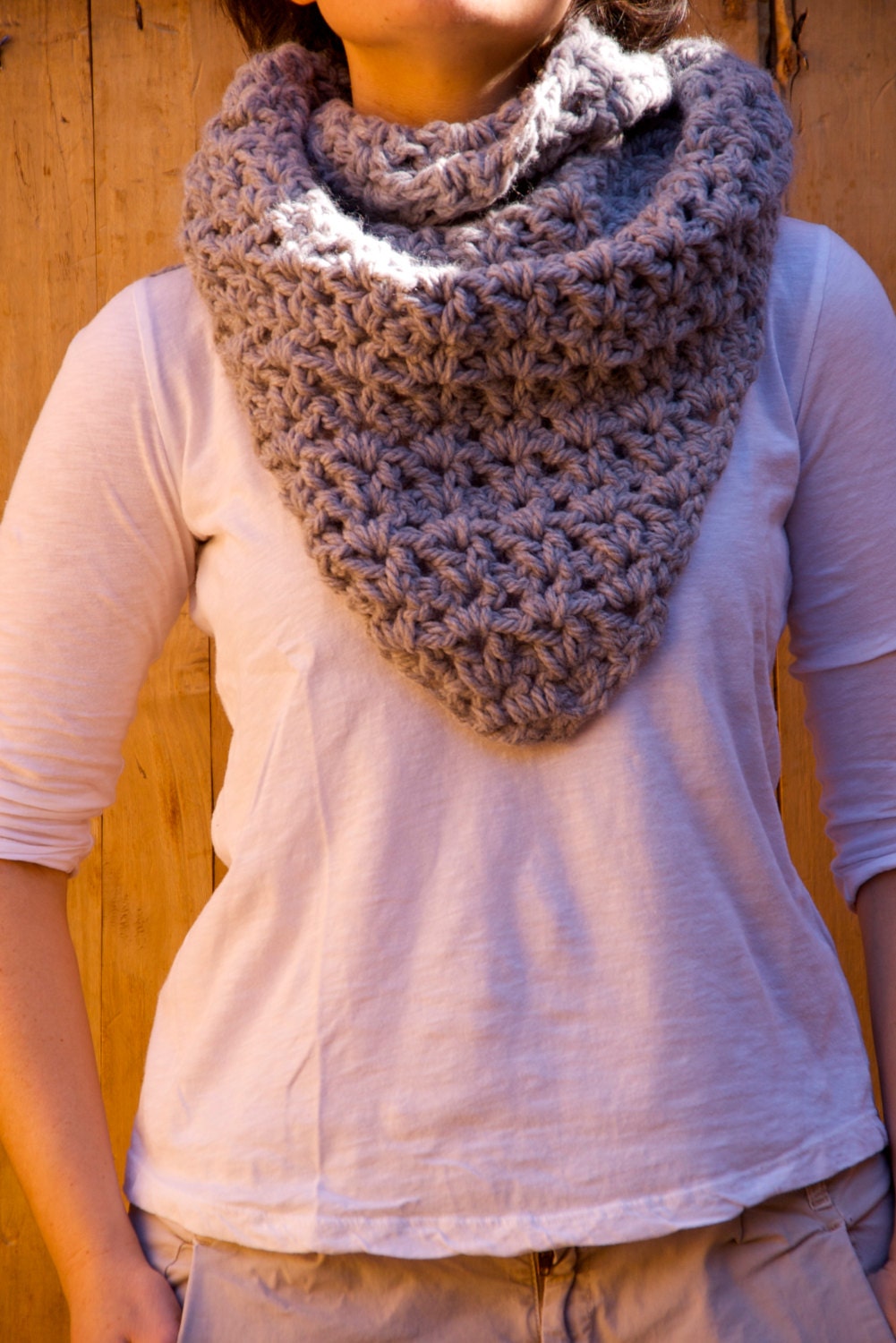 Easy CROCHET PATTERN Chunky Shawl Pattern. Pdf Tutorial Ready Etsy