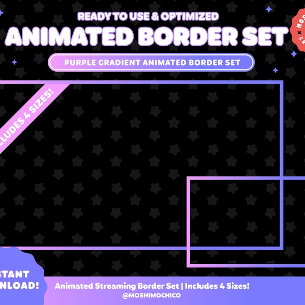 Animated Stream Cam Border - Etsy